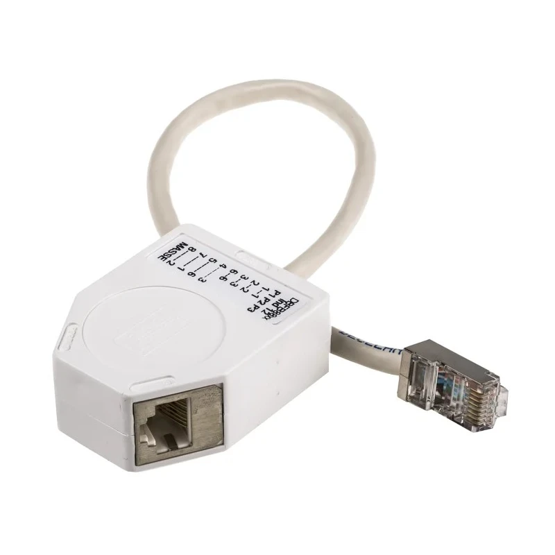 Decelect 2 Port RJ45 Shielded Splitter Cat5e DBFB8812
