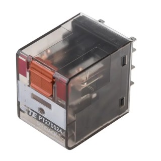 TE Connectivity PCB Power Relay 24V AC Coil 12A Switching Current DPDT PT270524 4-1419111-8