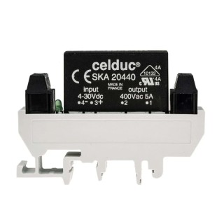 Celduc Solid State Interface Relay Control 240V ac/dc DIN Rail Screw XKA90440