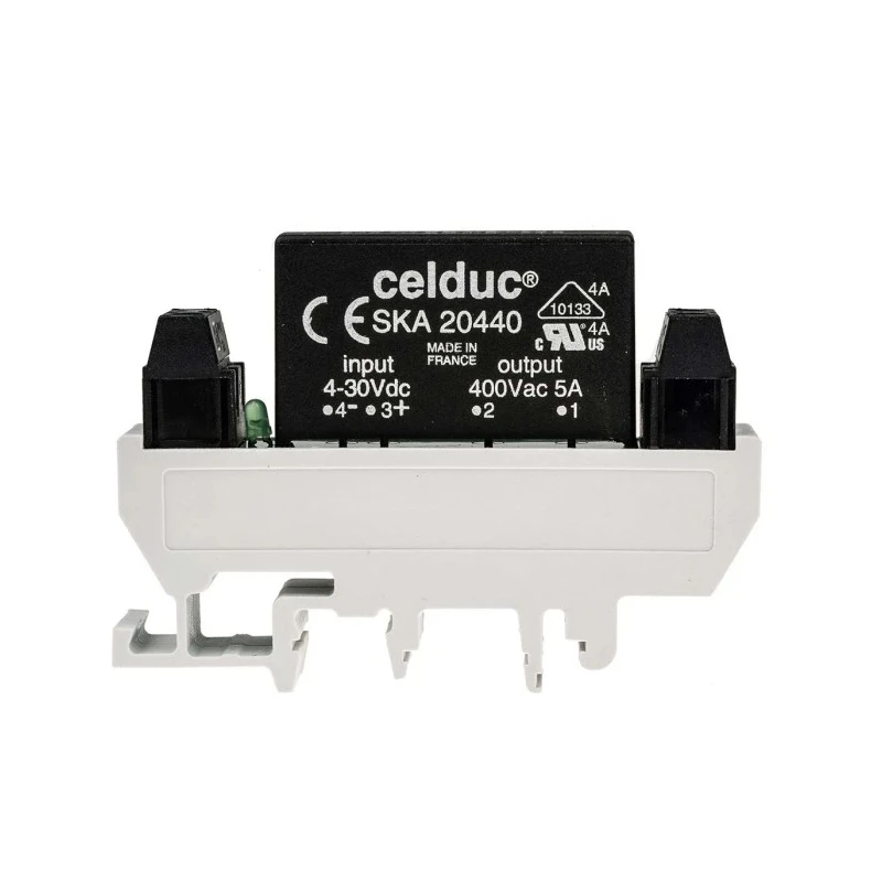 Celduc Solid State Interface Relay Control 240V ac/dc DIN Rail Screw XKA90440