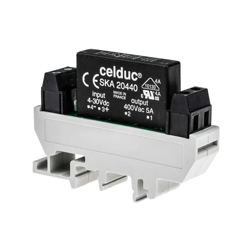 Celduc Solid State Interface Relay Control 240V ac/dc DIN Rail Screw XKA90440