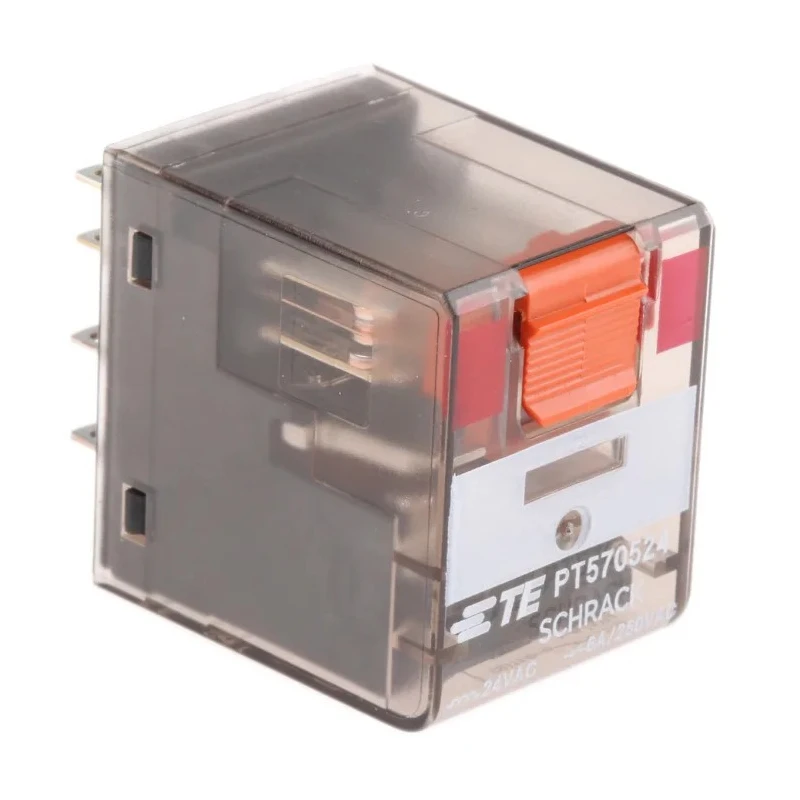 TE Connectivity PCB Power Relay 24V AC Coil, 6A Switching Current, 4PDT PT570524 8-1419111-7