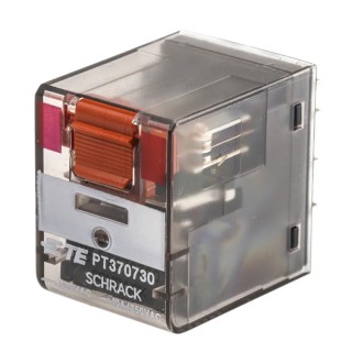 TE Connectivity Power Relay PCB Mount 230V AC Coil, 10A Switching Current, 3PDT PT370730 6-1419111-9