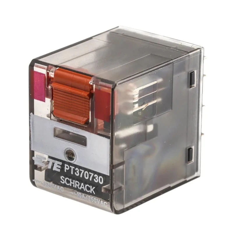 TE Connectivity Power Relay PCB Mount 230V AC Coil, 10A Switching Current, 3PDT PT370730 6-1419111-9