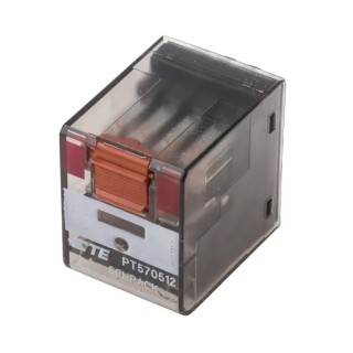 TE Connectivity PCB Power Relay 12V AC Coil 6A Switching Current 4PDT PT570512 8-1419111-6