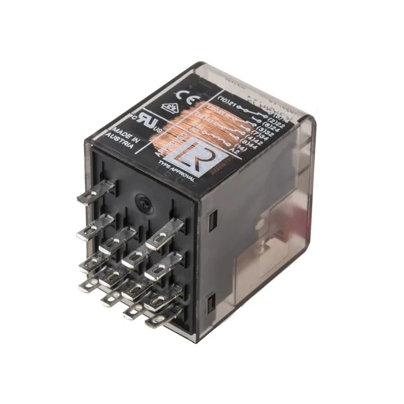 TE Connectivity PCB Power Relay 12V AC Coil 6A Switching Current 4PDT PT570512 8-1419111-6