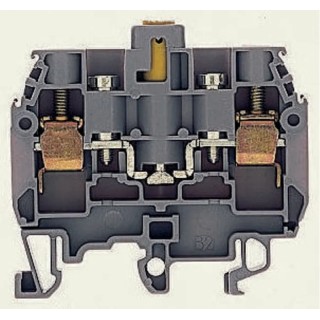 Entrelec SNA Series DIN Rail Terminal Block Grey 6mm² 1-Level Screw Termination 500V AC 15A 1SNA115277R2000