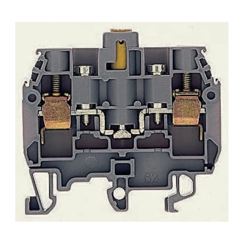 Entrelec SNA Series DIN Rail Terminal Block Grey 6mm² 1-Level Screw Termination 500V AC 15A 1SNA115277R2000