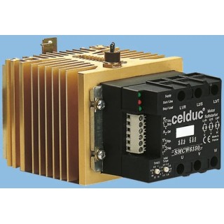 Celduc Solid State Relay, 30 A Load Current, DIN Rail Mount, 480 V AC Load, 24 V DC Control SMCW6151