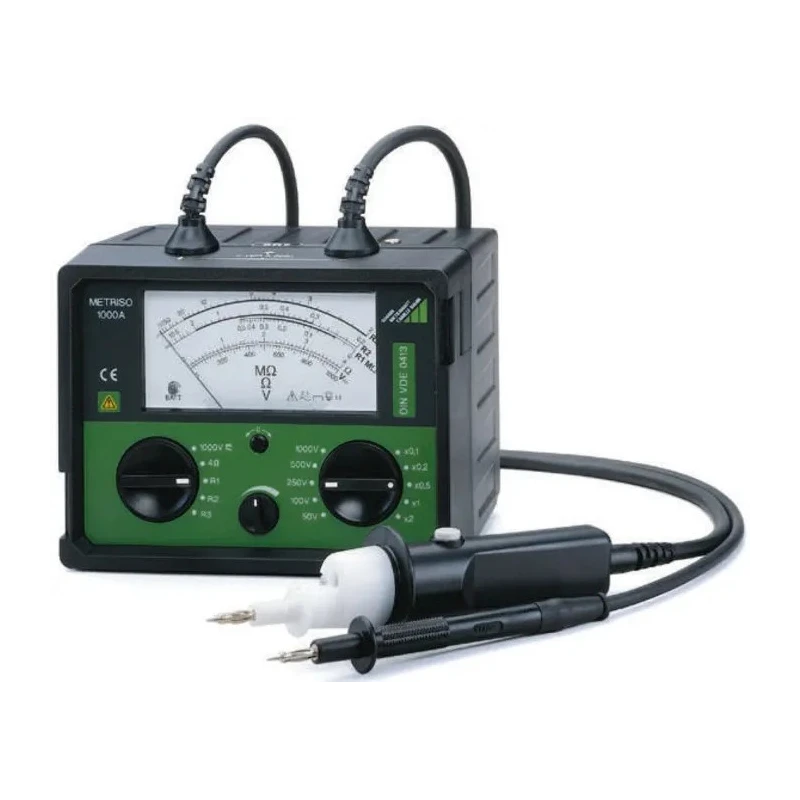 Gossen Metrawatt METRISO 1000A Insulation Tester, 50 V Min, 1 kV Max, 400 MΩ CAT II M540C