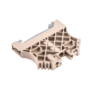 Weidmüller W Series End Stop for Use with DIN Rail Terminal Blocks, Glass Filled Polyamide 66, Dark Beige, 1061200000