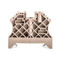 Weidmüller W Series End Stop for Use with DIN Rail Terminal Blocks, Glass Filled Polyamide 66, Dark Beige, 1061200000