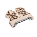 Weidmüller W Series End Stop for Use with DIN Rail Terminal Blocks, Glass Filled Polyamide 66, Dark Beige, 1061200000