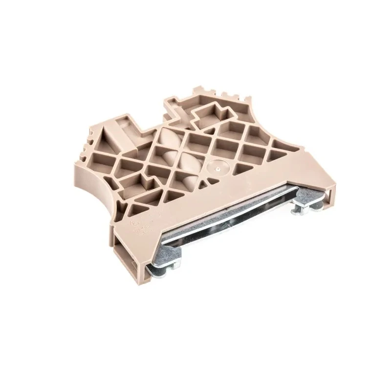 Weidmüller W Series End Stop for Use with DIN Rail Terminal Blocks, Glass Filled Polyamide 66, Dark Beige, 1061200000