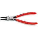 Knipex Circlip Plier, Plastic Coated Handle, Chrome Vanadium Steel, 180mm Overall, Straight 44 11 J2