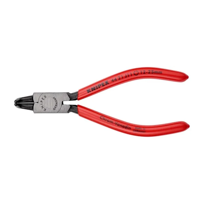 Knipex 1-Piece Circlip Plier, 130mm Overall Length, Chrome Vanadium Steel, Polished, Internal Jaw 44 21 J11