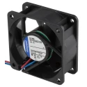 ebm-papst 600 N Series DC Axial Fan 12V, 2.4 W Power, 43 m³/h Air Flow, 5600 rpm, Sleeve Bearing, 60 mm Frame Size 612NGH