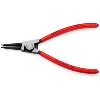 Knipex Chrome Vanadium Steel Circlip Plier Plastic Coated Handle 180mm Overall Straight 46 11 A2