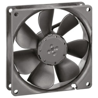 ebm-papst 3400 N Series Sleeve Bearing 12V DC 2.2W 183mA Max IP68 92 mm Rectangular Axial Fan 
