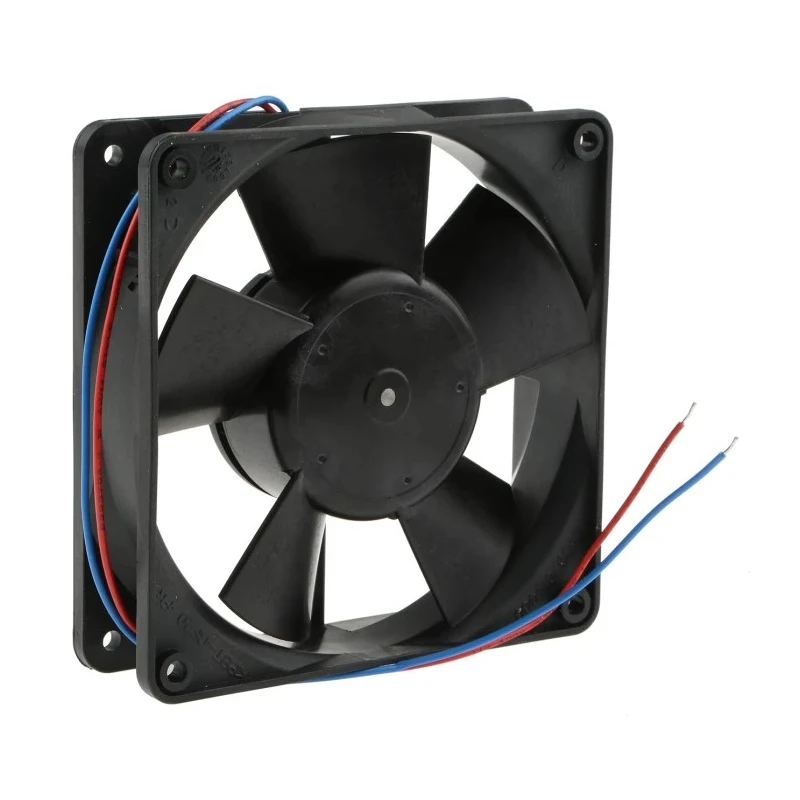 ebm-papst 4300 Series IP68 Rated Axial Fan 12V DC 170 m³/h Air Flow 5W Power 417mA Max Current 119x119x32 mm 