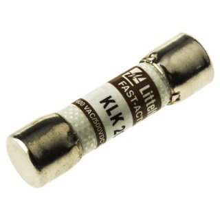 Littelfuse 20A Time Delay Melamine Cartridge Fuse 10 x 38 mm 600V ac KLK Series 0KLK020.T