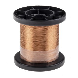 Block 0.1 mm OD Enamelled Copper Wire 0.007 mm² 1144 m Reel CUL100/0.10