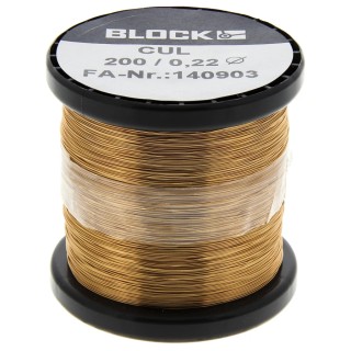 RS PRO Enamelled Copper Wire 0.22 mm OD 0.04 mm² Cross Section 429 m Reel CUL200/0.22