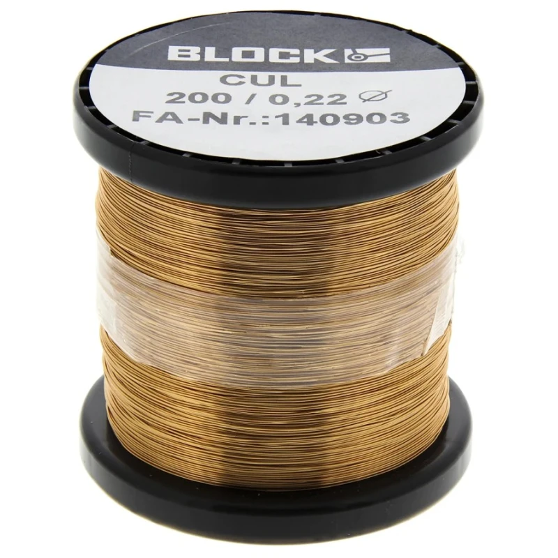 RS PRO Enamelled Copper Wire 0.22 mm OD 0.04 mm² Cross Section 429 m Reel CUL200/0.22