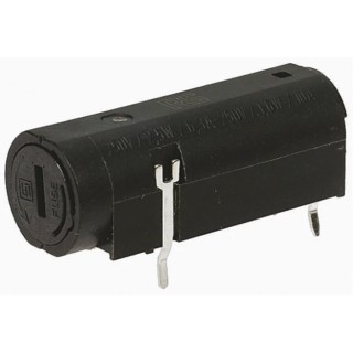 Schurter 10A PCB Mount Fuse Holder, 1P-Pole for 5 x 20 mm Fuse, 250V AC 0031.3981