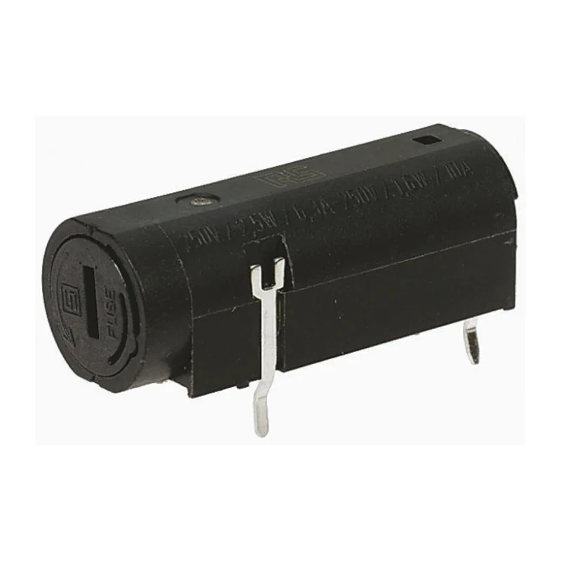 Schurter 10A PCB Mount Fuse Holder, 1P-Pole for 5 x 20 mm Fuse, 250V AC 0031.3981