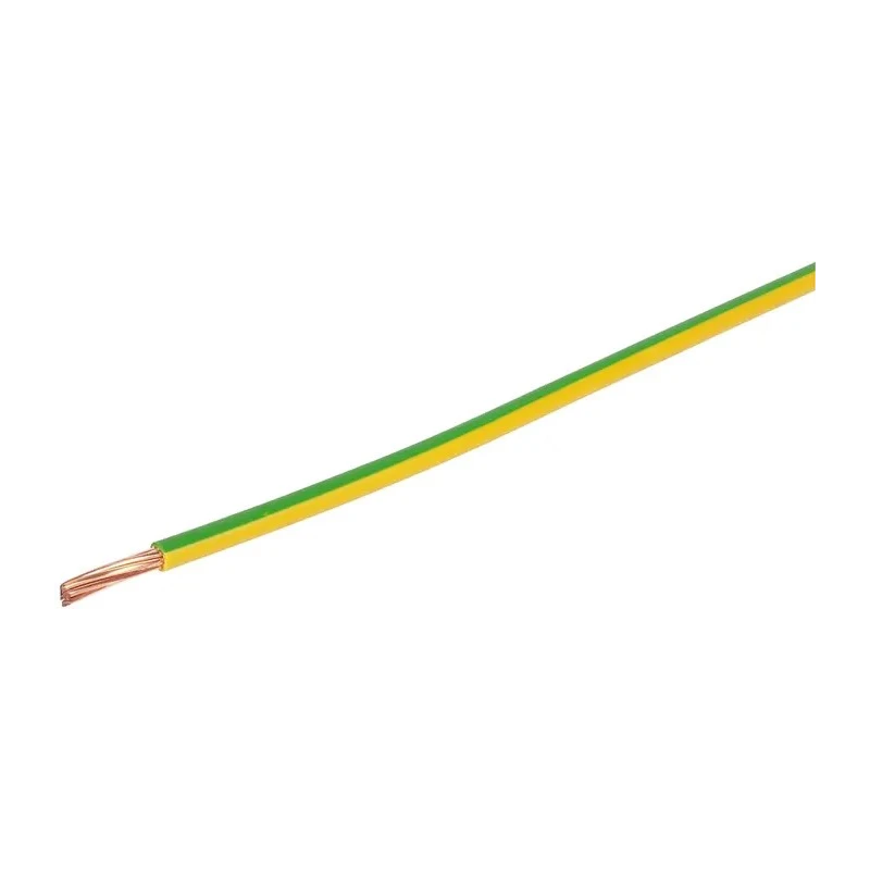 Prysmian 6491X Series Green Yellow Hook Up Wire, 7/0.53 mm Core Strands, 3 mm Diameter, 100 m Length, Polyvinyl 20145121