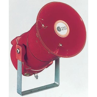 e2s BEXS110E Series Electronic Sounder Surface Mount Red Marine Grade Aluminium, 24V DC, 23-Tone, 117 dB @ 1m BEXS110E