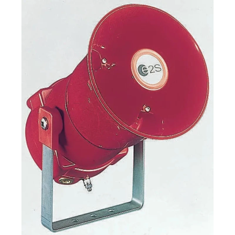 e2s BEXS110E Series Electronic Sounder Surface Mount Red Marine Grade Aluminium, 24V DC, 23-Tone, 117 dB @ 1m BEXS110E