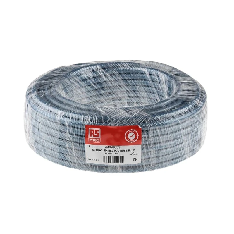 RS PRO Hose Pipe, Polyvinyl Chloride Material, Reinforced, 14 bar Maximum Operating Pressure, 25 m Length 339-6039