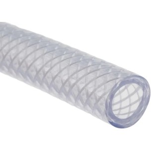RS PRO Reinforced Polyurethane Hose Pipe 7 bar Pressure 25m Length Clear 18.5mm OD 12.5mm ID 339-6310
