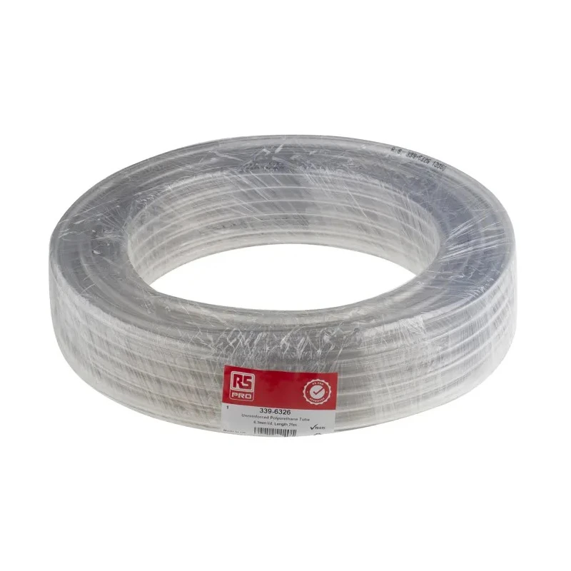 RS PRO Hose Pipe Polyurethane 25 m Length 10 bar Max Operating Pressure 12 mm Outer Diameter 6.3 mm Inner Diameter 339-6326