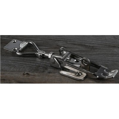 RS PRO Stainless Steel Adjustable Toggle Draw Latch 180 mm Length 60 mm Width 27 mm Depth 339-9195