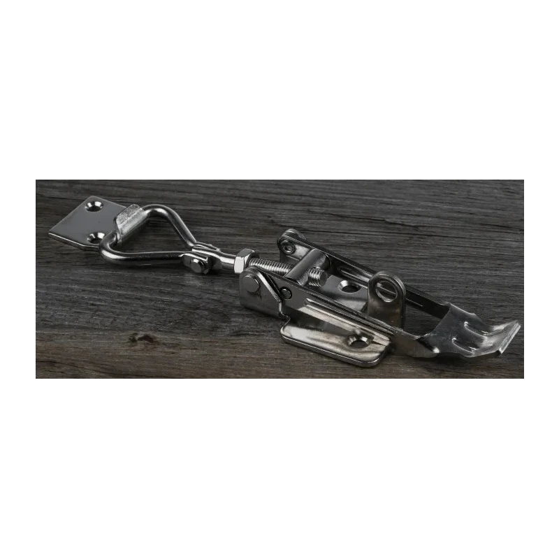 RS PRO Stainless Steel Adjustable Toggle Draw Latch 180 mm Length 60 mm Width 27 mm Depth 339-9195