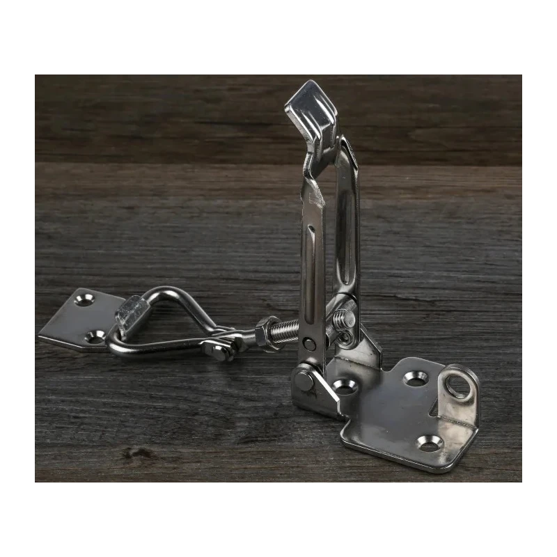 RS PRO Stainless Steel Adjustable Toggle Draw Latch 180 mm Length 60 mm Width 27 mm Depth 339-9195