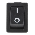 RS PRO SPST On-Off Rocker Switch Panel Nylon Housing 16A 28V DC 250V AC Black Actuator 419-744