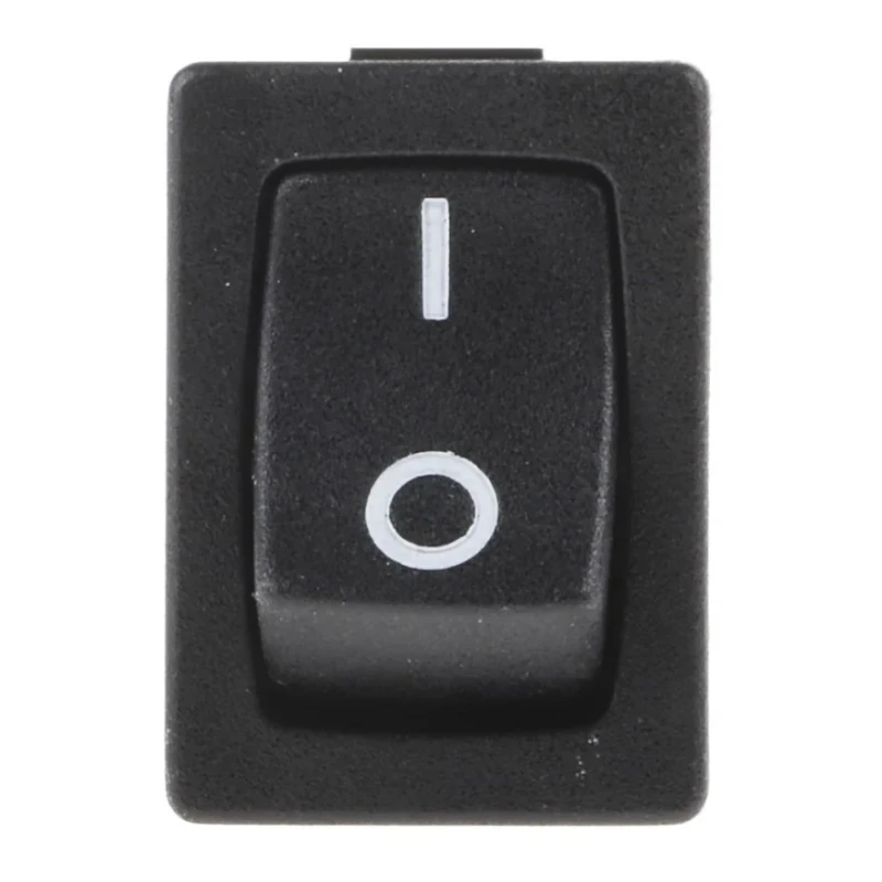 RS PRO SPST On-Off Rocker Switch Panel Nylon Housing 16A 28V DC 250V AC Black Actuator 419-744