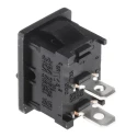 RS PRO SPST On-Off Rocker Switch Panel Nylon Housing 16A 28V DC 250V AC Black Actuator 419-744