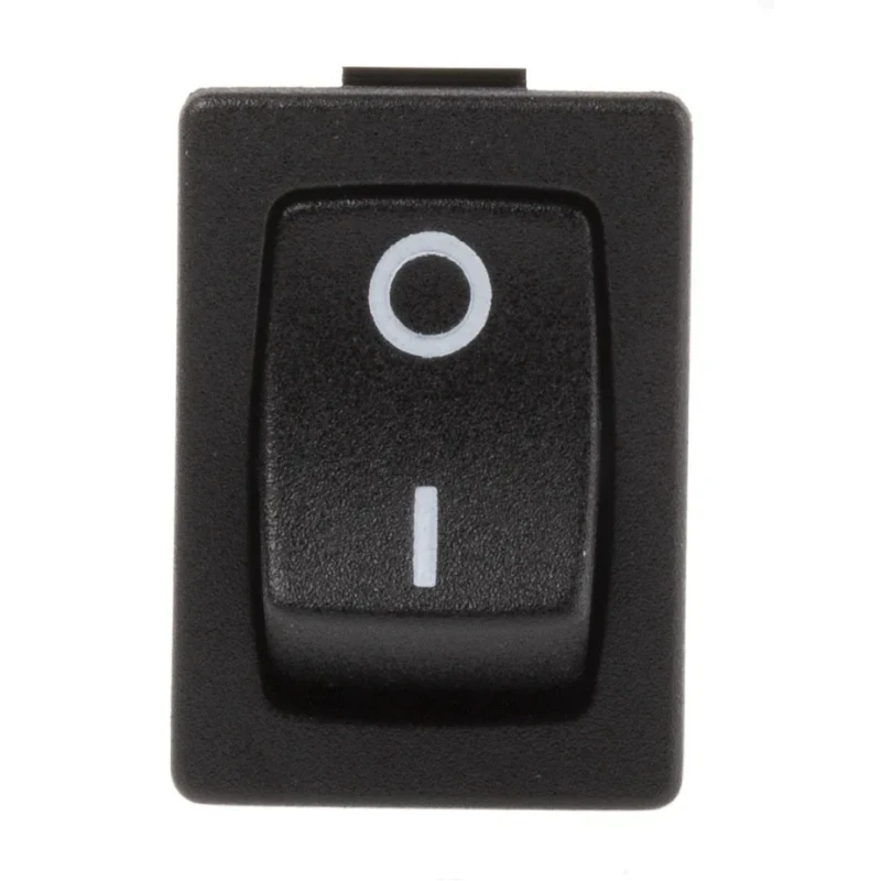 RS PRO SPST On-Off Rocker Switch Panel Nylon Housing 16A 28V DC 250V AC Black Actuator 419-744