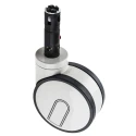 Tente Swivel Castor with 125 kg Load Capacity, 125 mm Polyurethane Wheel, Steel Frame Zinc Plated 2946 UAP 125 R26-28D