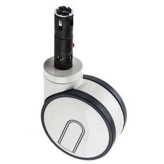 Tente Swivel Castor with 125 kg Load Capacity, 125 mm Polyurethane Wheel, Steel Frame Zinc Plated 2946 UAP 125 R26-28D