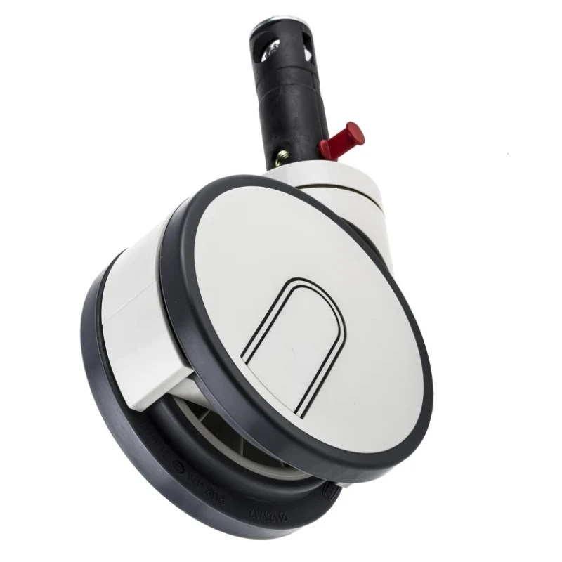 Tente Swivel Castor with 125 kg Load Capacity, 125 mm Polyurethane Wheel, Steel Frame Zinc Plated 2946 UAP 125 R26-28D
