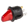 RS PRO SPST Panel Mount Illuminated Toggle Switch, On-Off, Tab Terminal, 12 V dc, 16A, Polycarbonate Actuator 419-845