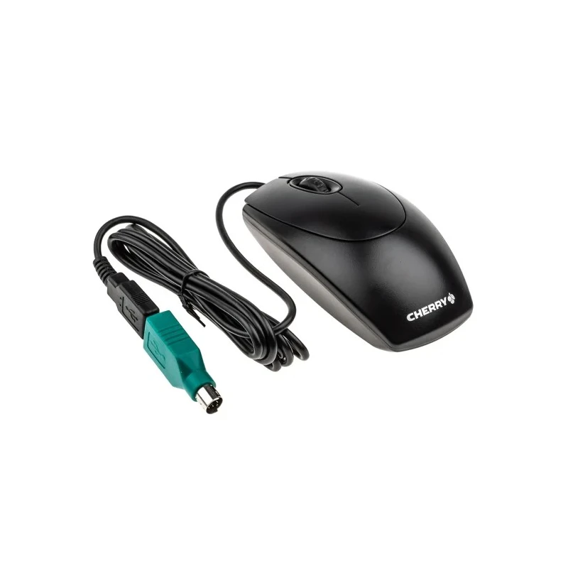 Cherry 3 Button Wired Standard Optical Mouse with PS2 and USB Connectivity M-5450