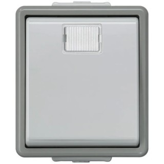 Siemens Grey 1 Way Push Button Light Switch 1 Gang Surface Mount 10A 230V DELTA 5TD4706