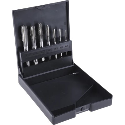 RS PRO Spiral Point HSS Tap Set, Metric Thread, M12 Size, ISO Standard, 7 Pieces 340-6546